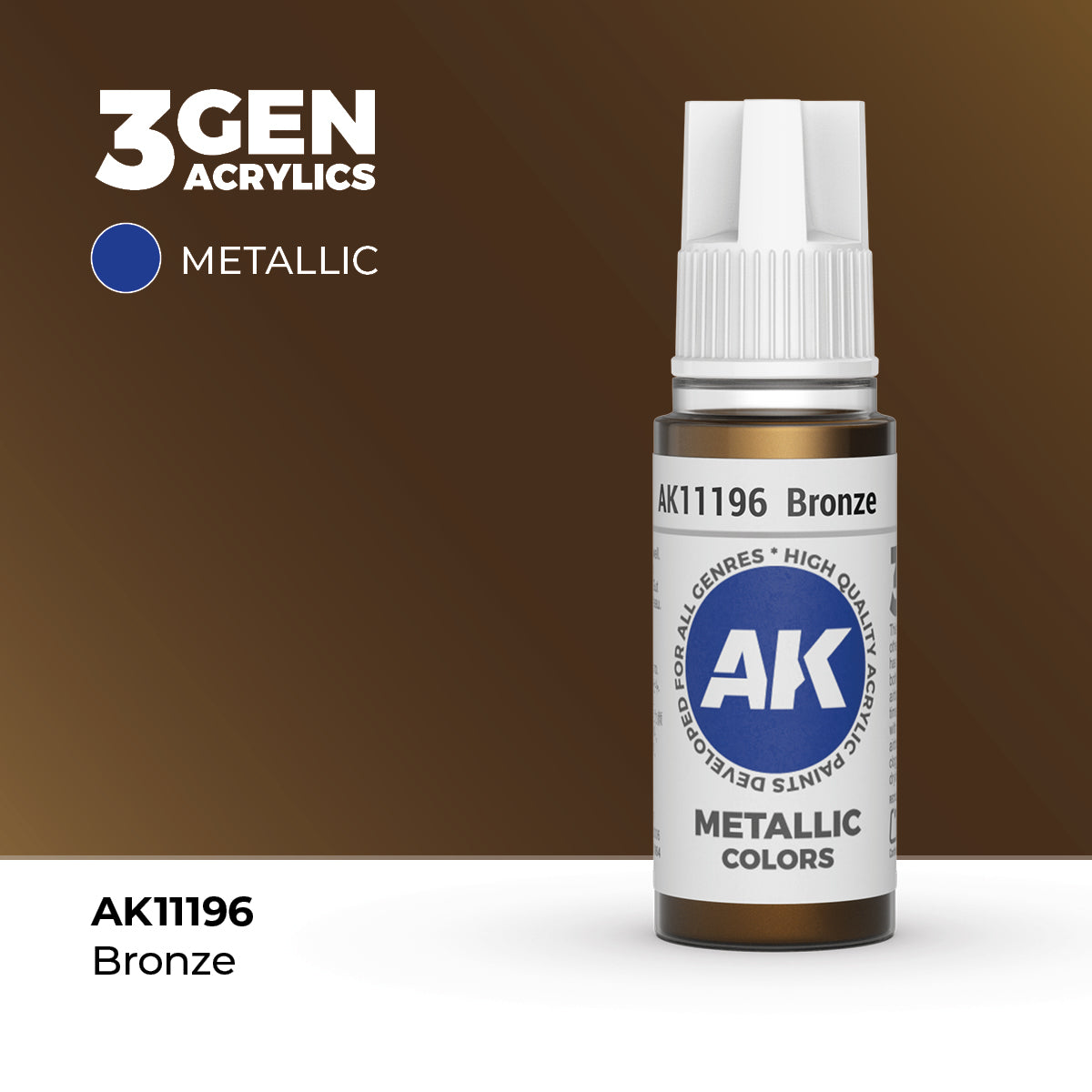 AK Interactive: 3G Acrylic Bronze (17ml)