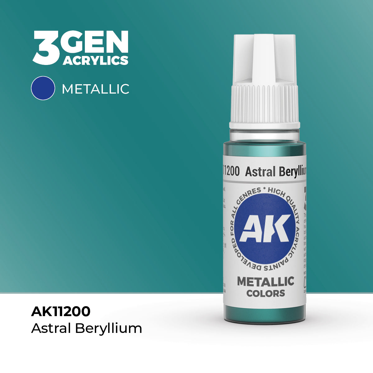 AK Interactive: 3G Acrylic Astral Beryllium (17ml)