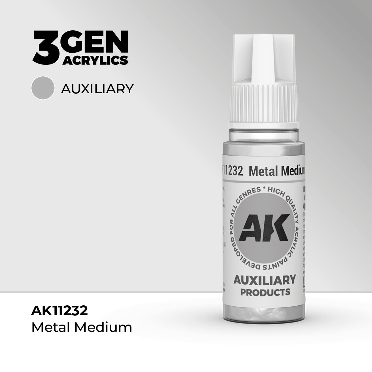 AK Interactive: 3G Acrylic Metal Medium (17ml)