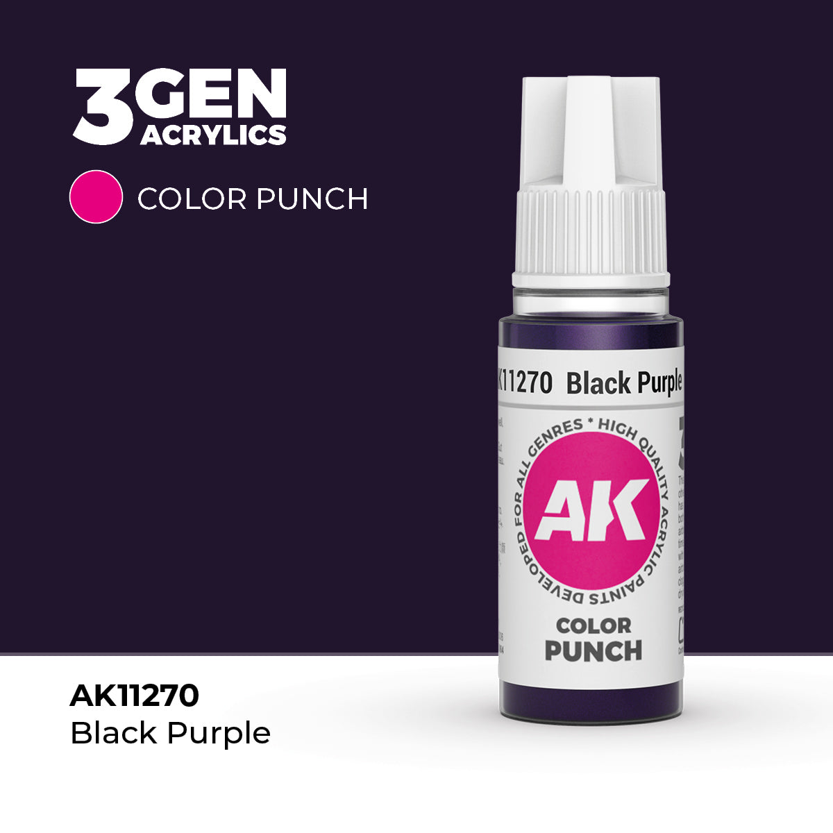 AK Interactive: Black Purple COLOR PUNCH (17ml)