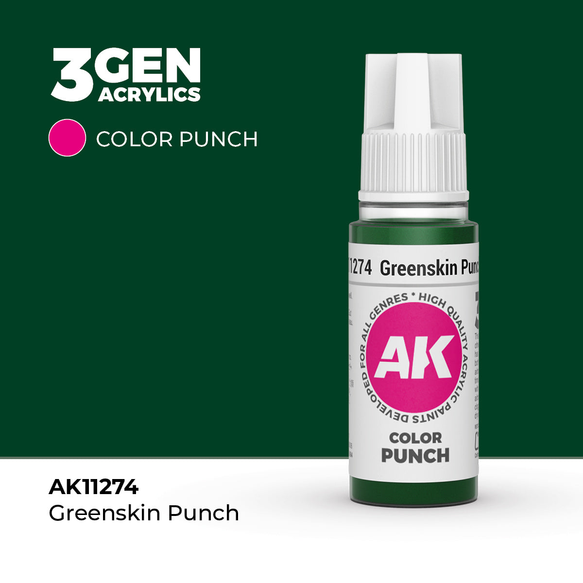 AK Interactive: Greenskin Punch COLOR PUNCH (17ml)