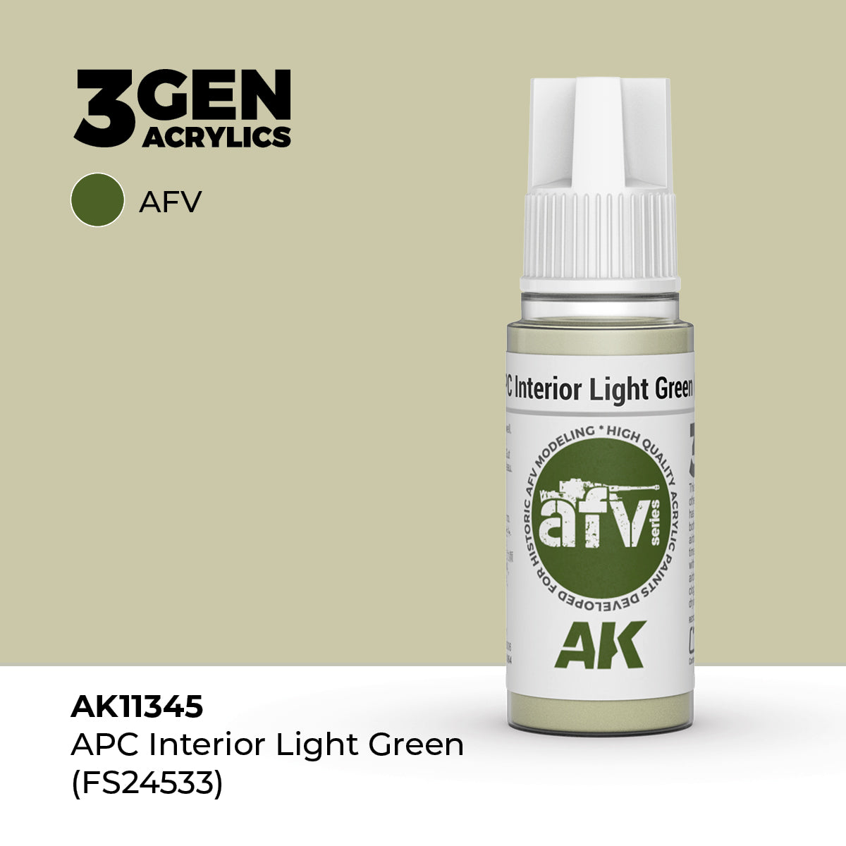 AK Interactive: 3G APC Interior Light Green (FS24533)