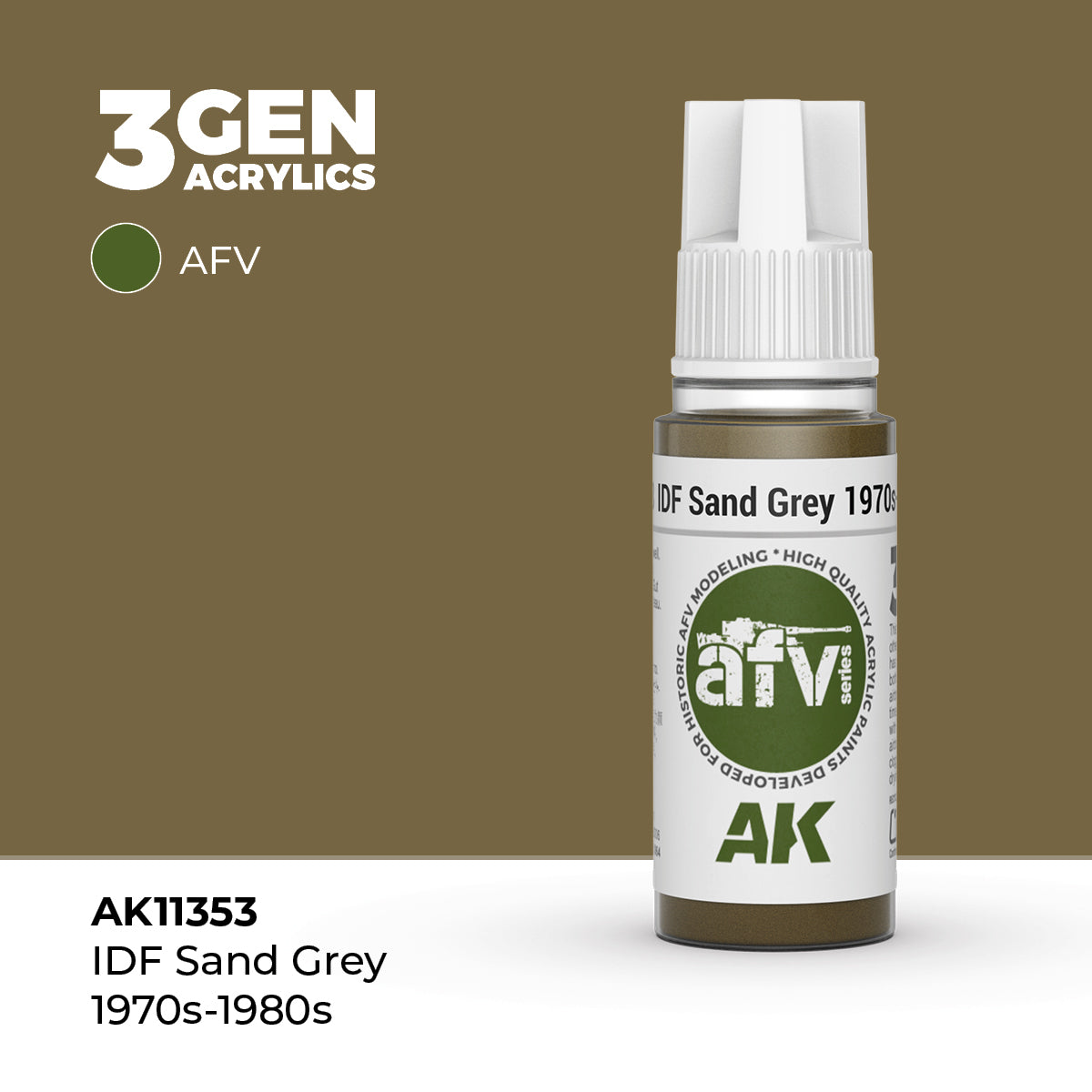 AK Interactive: 3G IDF Sand Grey 1970s-1980s