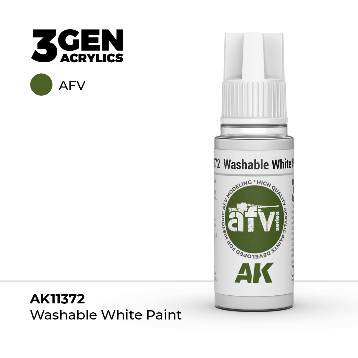 AK Interactive: 3G Washable White Paint