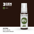 AK Interactive: 3G S.C.C - No.1A Very Dark Brown