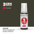 AK Interactive: 3G Field Grey Base #1 (Green Uniform)