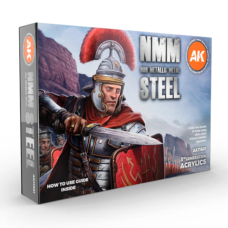 AK Interactive: 3G Non Metallic Metal - Steel Set
