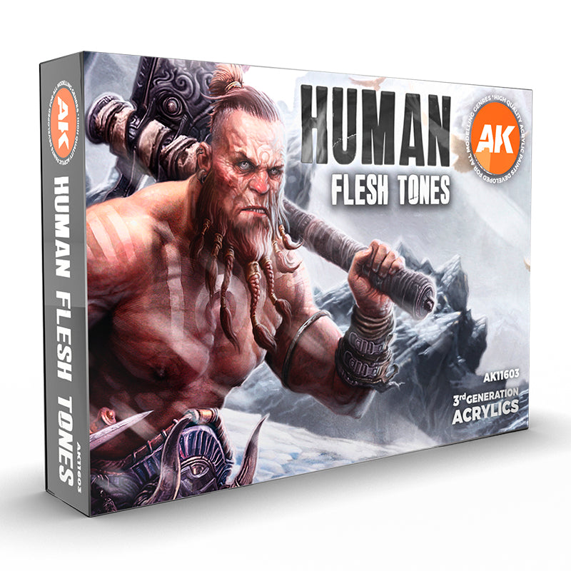 AK Interactive: 3G Human Flesh Tones Set