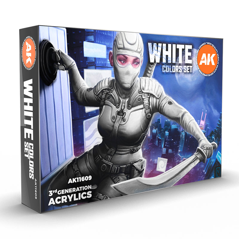AK Interactive: 3G White Colors Set