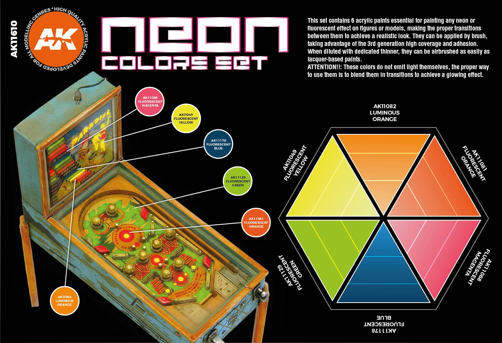 AK Interactive: 3G Neon Colors Set - product image 3