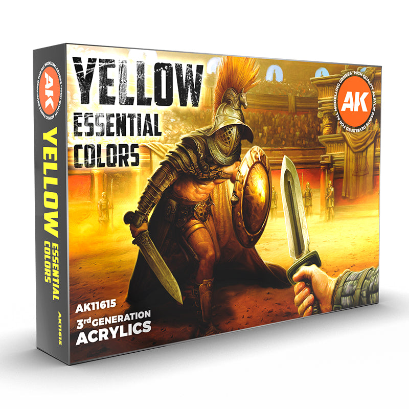 AK Interactive: 3G Essential Colours - Yellow Set