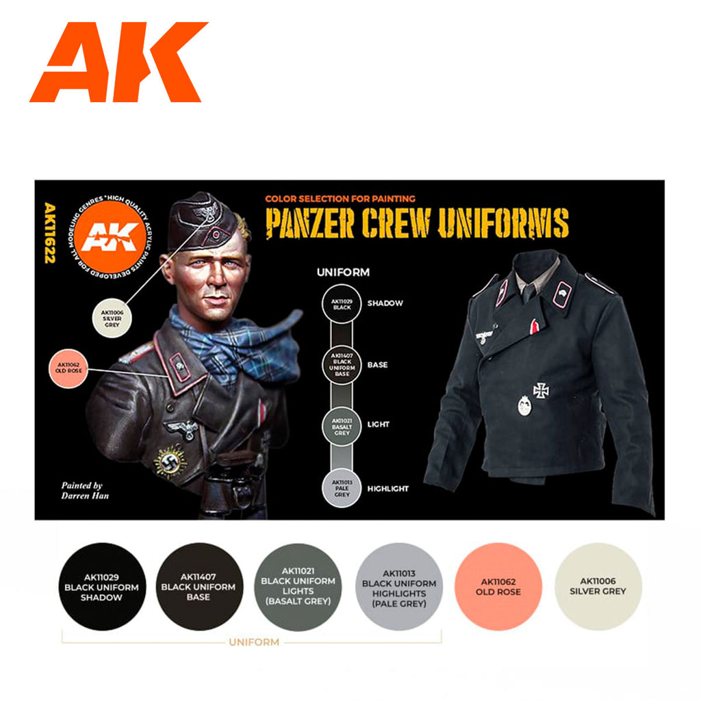AK Interactive: 3G Panzer Crew Black Uniforms Set - product image 2