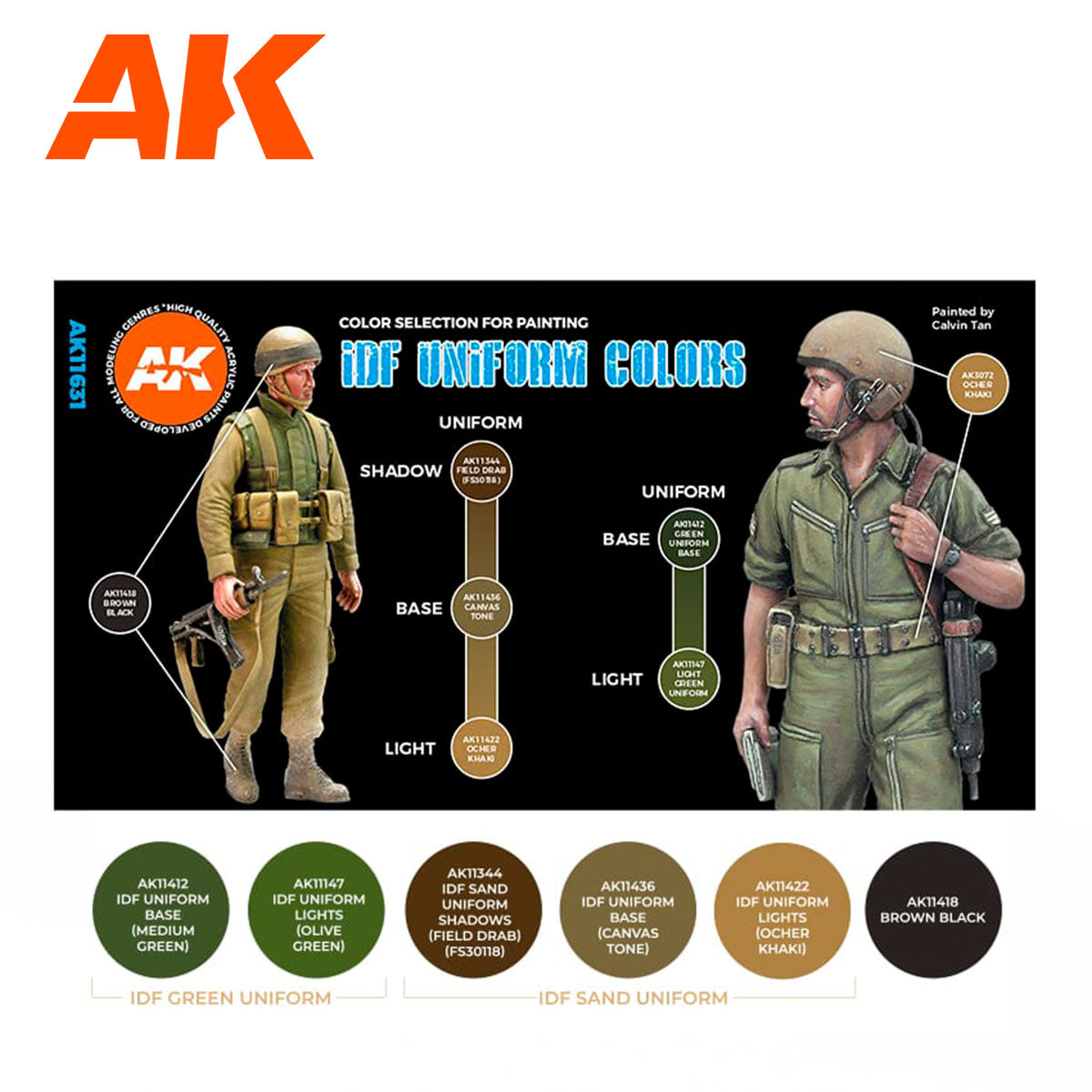 AK Interactive: 3G IDF Uniform Colors Set - product image 3