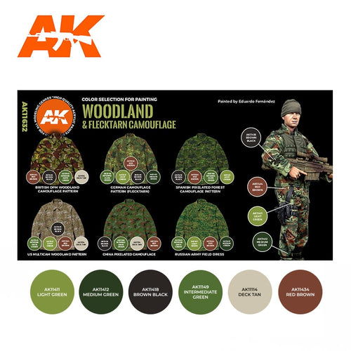 AK Interactive: 3G Modern Woodland And Flecktarn Camouflages Set - product image 2