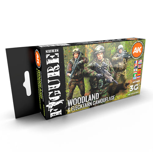 AK Interactive: 3G Modern Woodland And Flecktarn Camouflages Set - product image 1
