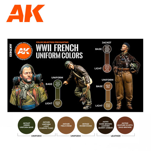 AK Interactive: 3G French Uniform Colors Set - product image 2