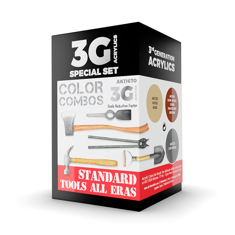 AK Interactive: 3G Standard Tools All Eras Combo