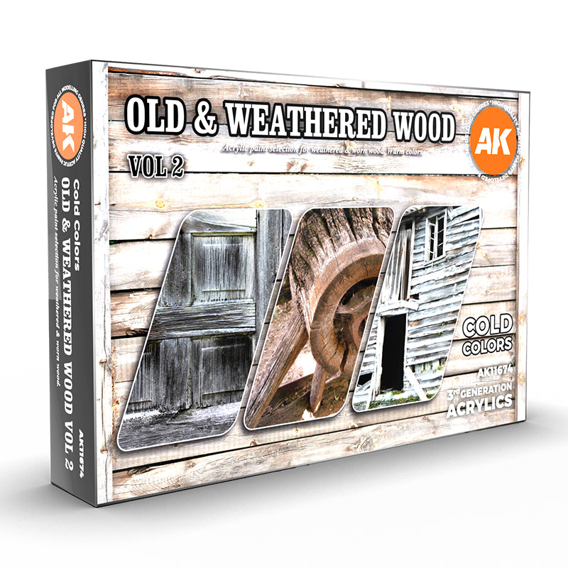 AK Interactive: 3G Old & Weathered Wood Vol.2