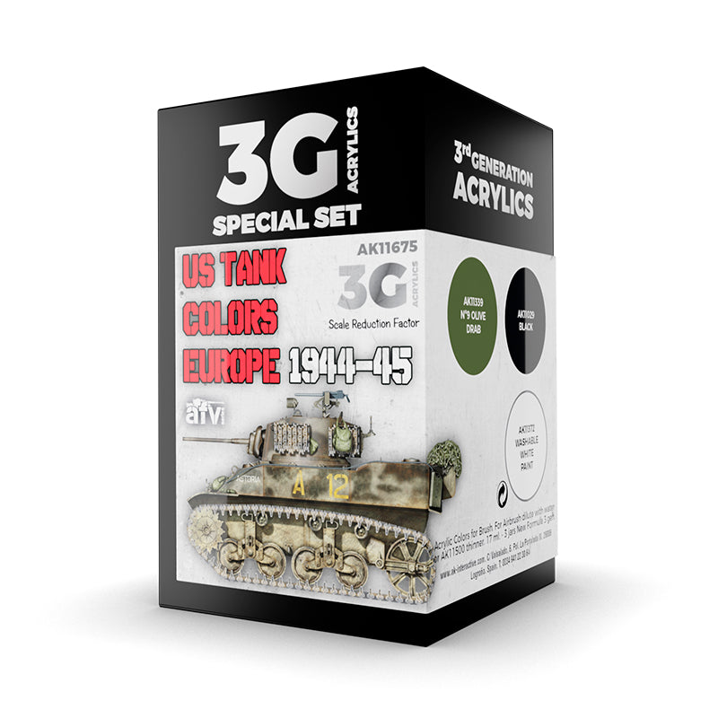 AK Interactive: 3G US Tank Colors Europe 1944-45