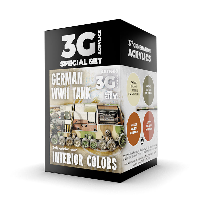 AK Interactive: 3G WWII German Tank Interior Colors