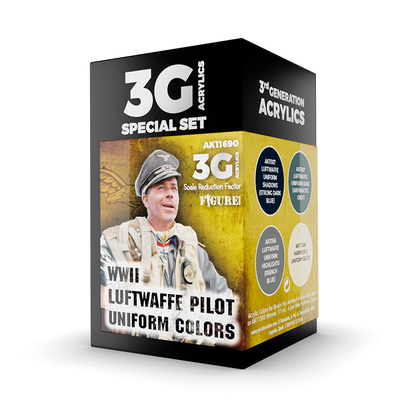 AK Interactive: 3G Air - WWII LUFTWAFFE UNIFORM COLORS