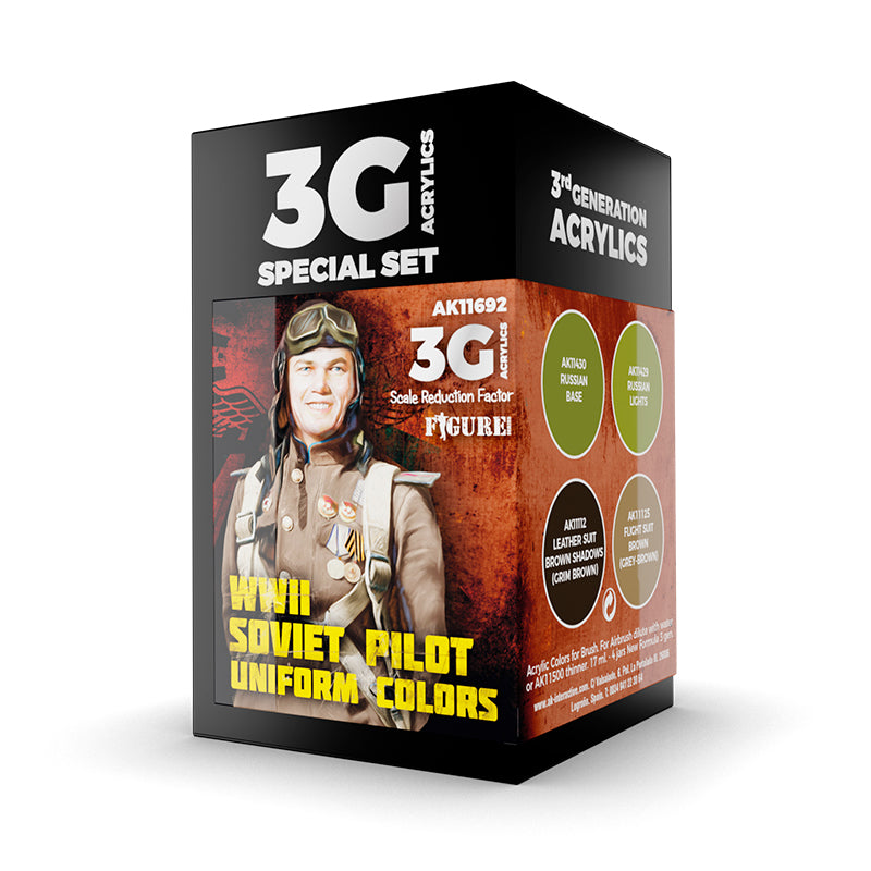 AK Interactive: 3G Air - WWII SOVIET UNIFORM COLORS