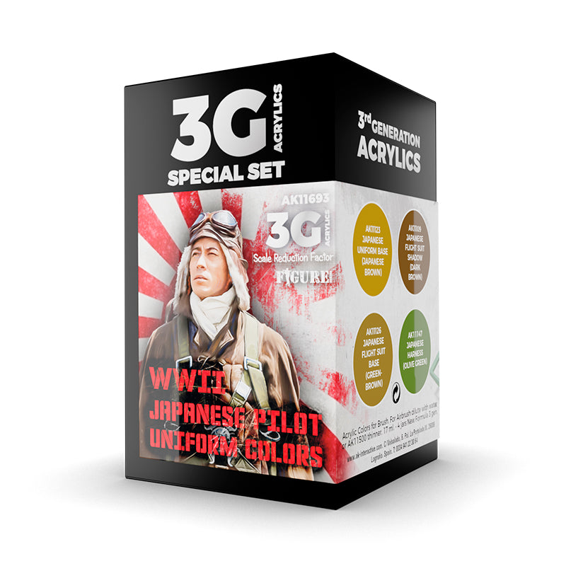 AK Interactive: 3G Air - WWII JAPAN UNIFORM COLORS AIR