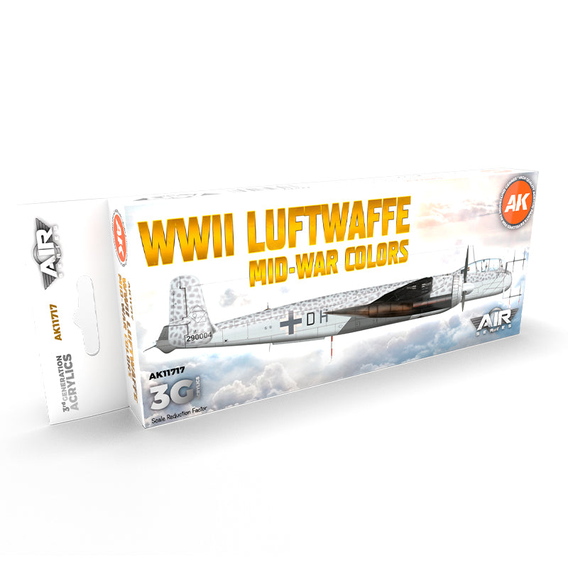 AK Interactive: 3G Air - WWII Luftwaffe Mid-War Colors SET
