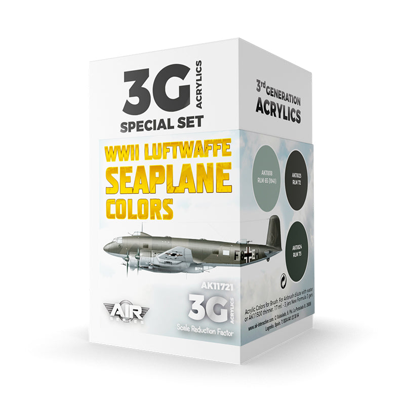 AK Interactive: 3G Air - WWII Luftwaffe Seaplane Colors SET