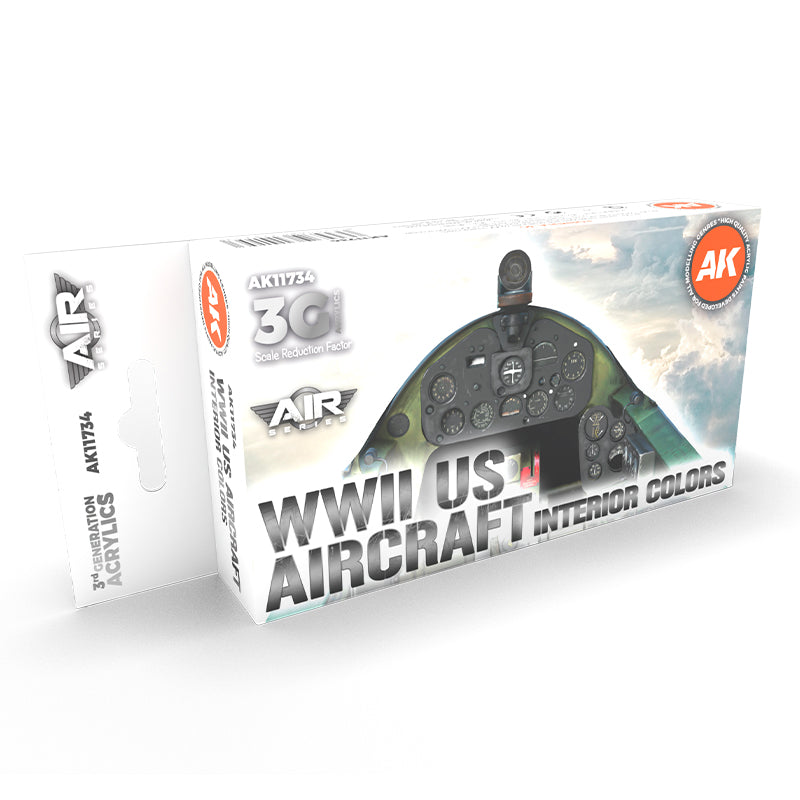 AK Interactive: 3G Air - WWII US Aircraft Interior Colors SET