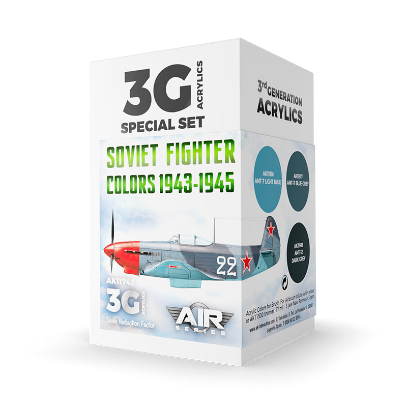 AK Interactive: 3G Air - Soviet Fighter Colors 1943-1945 SET