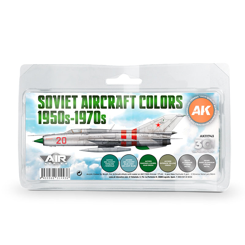 AK Interactive: 3G Air - Soviet Aircraft Colors 1950s-1970s SET