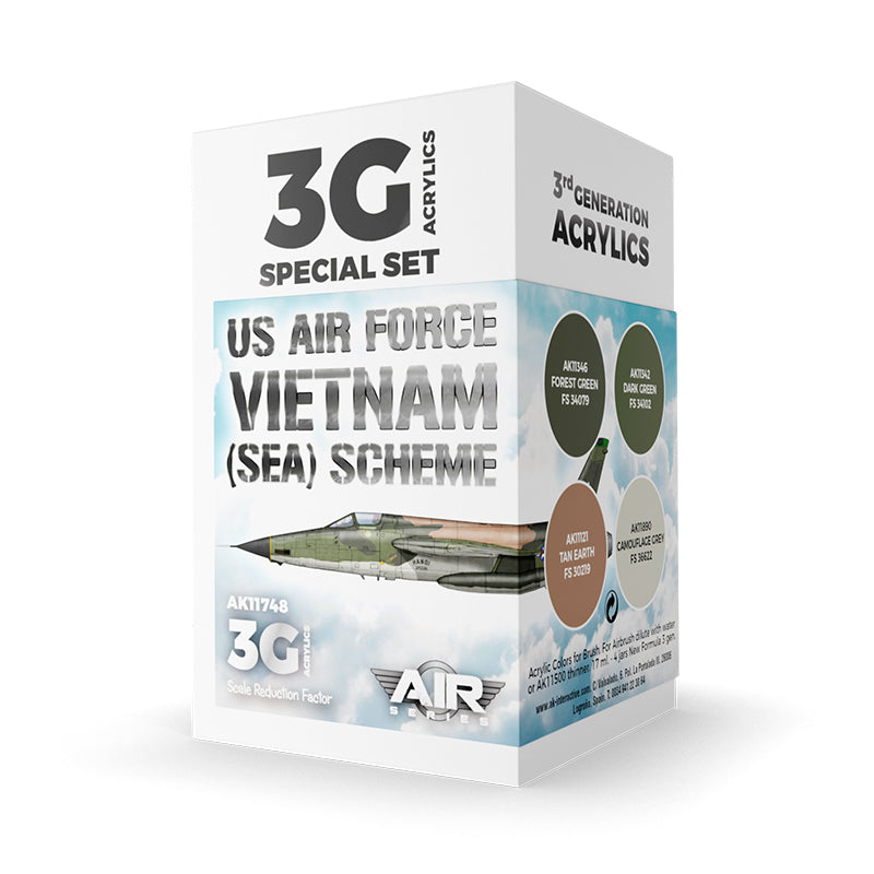 AK Interactive: 3G Air - US Air Force South East Asia (SEA) Scheme SET