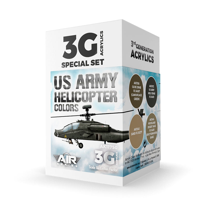 AK Interactive: 3G Air - US Army Helicopter Colors SET