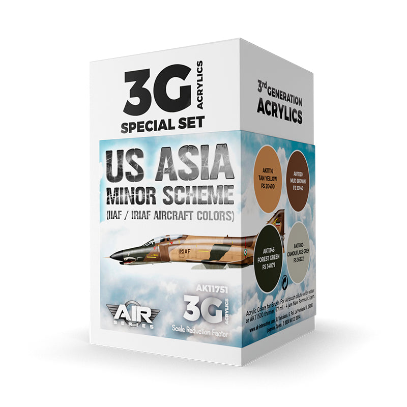 AK Interactive: 3G Air - US Asia Minor Scheme (IIAF/IRIAF Aircraft) SET