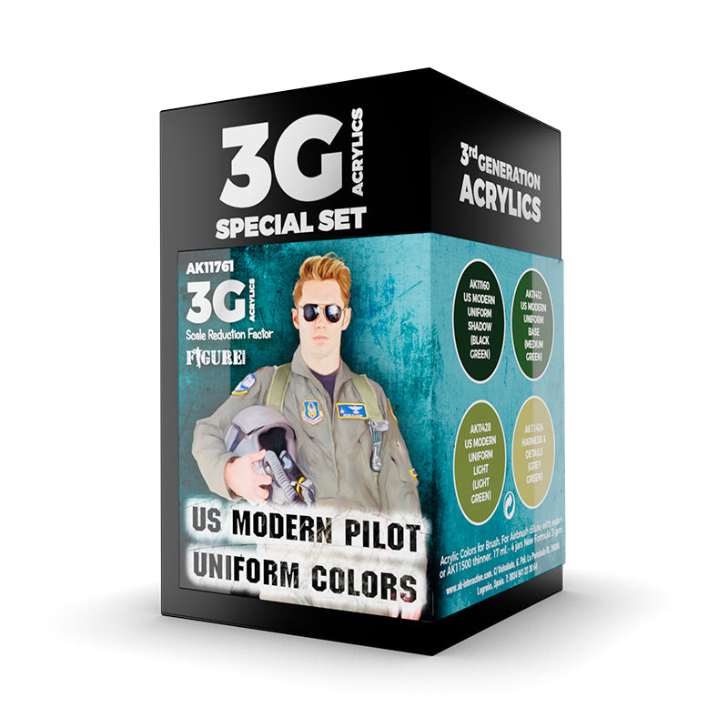 AK Interactive: 3G Air - US MODERN PILOT UNIFORM COLORS