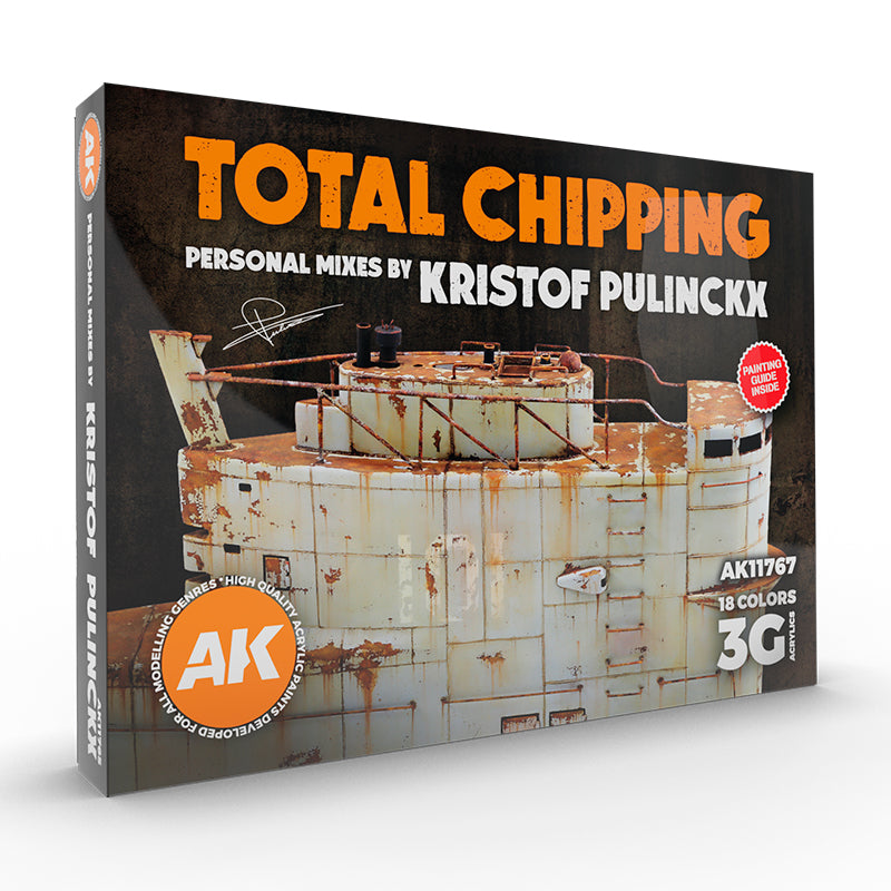 AK Interactive: Total Chipping Kristof Pulinckx (18 Colors Set)