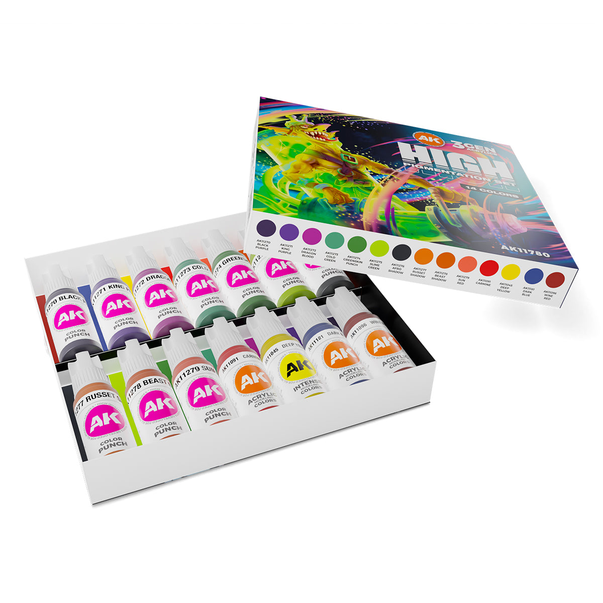 AK Interactive: 3G High Pigmentation Set - 14 Colors - product image 3
