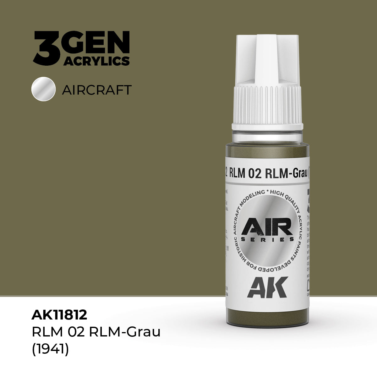 AK Interactive: 3G Air - RLM 02 RLM-Grau (1941)