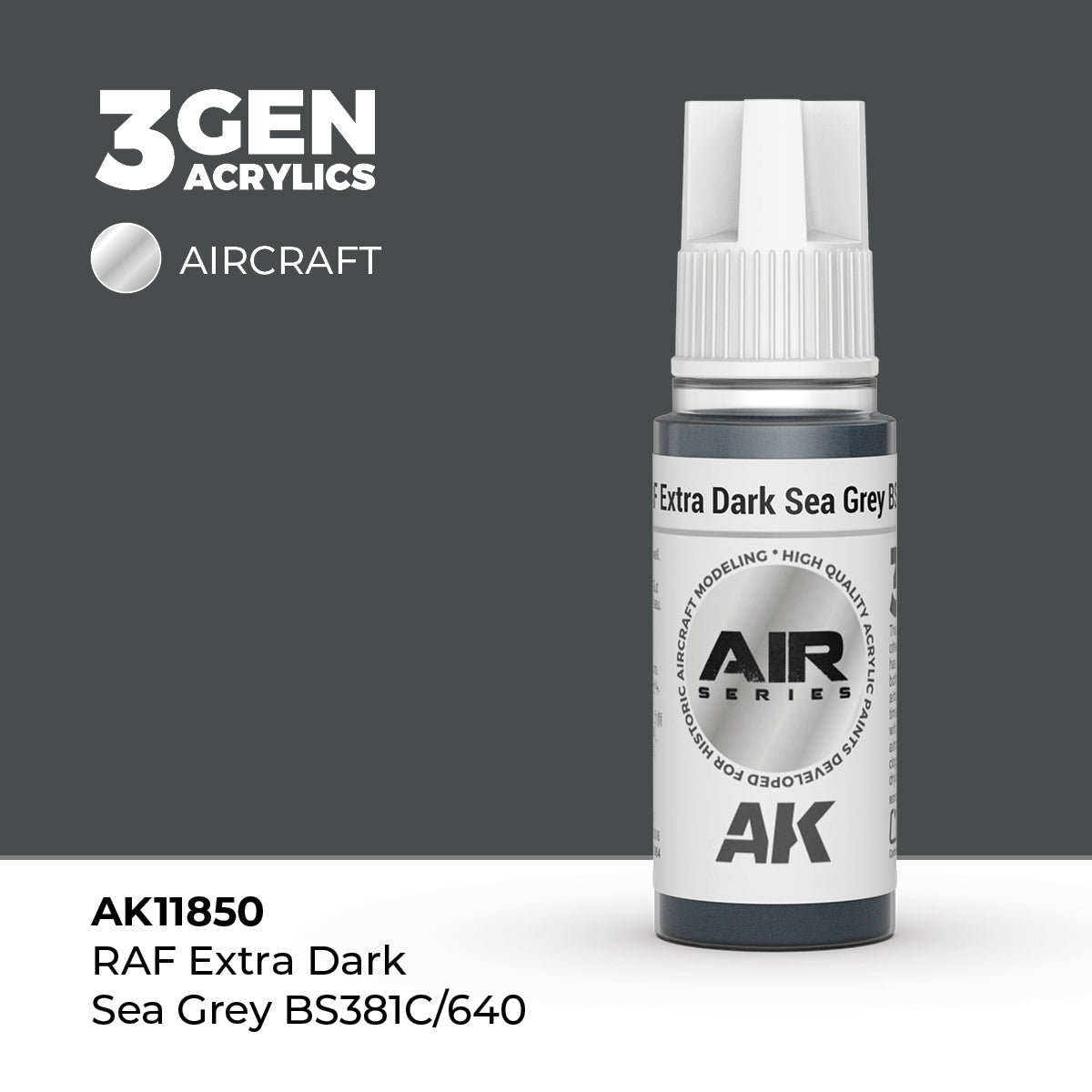 AK Interactive: 3G Air - RAF Extra Dark Sea Grey BS381C/640