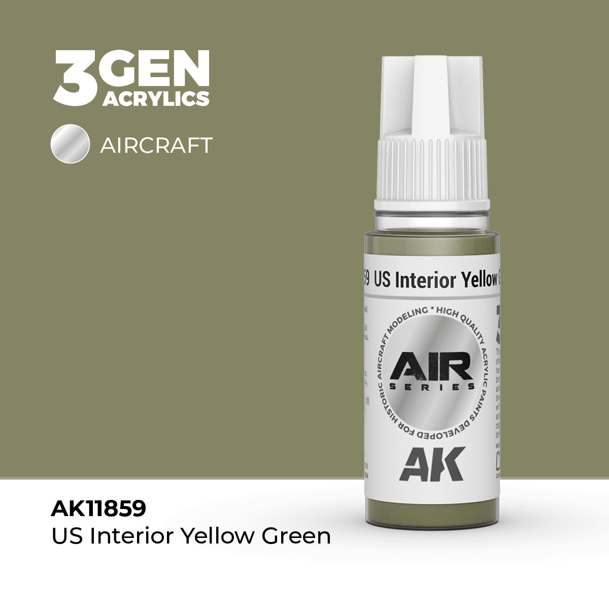 AK Interactive: 3G Air - US Interior Yellow Green