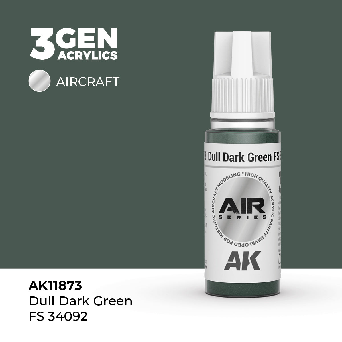 AK Interactive: 3G Air - Dull Dark Green FS 34092