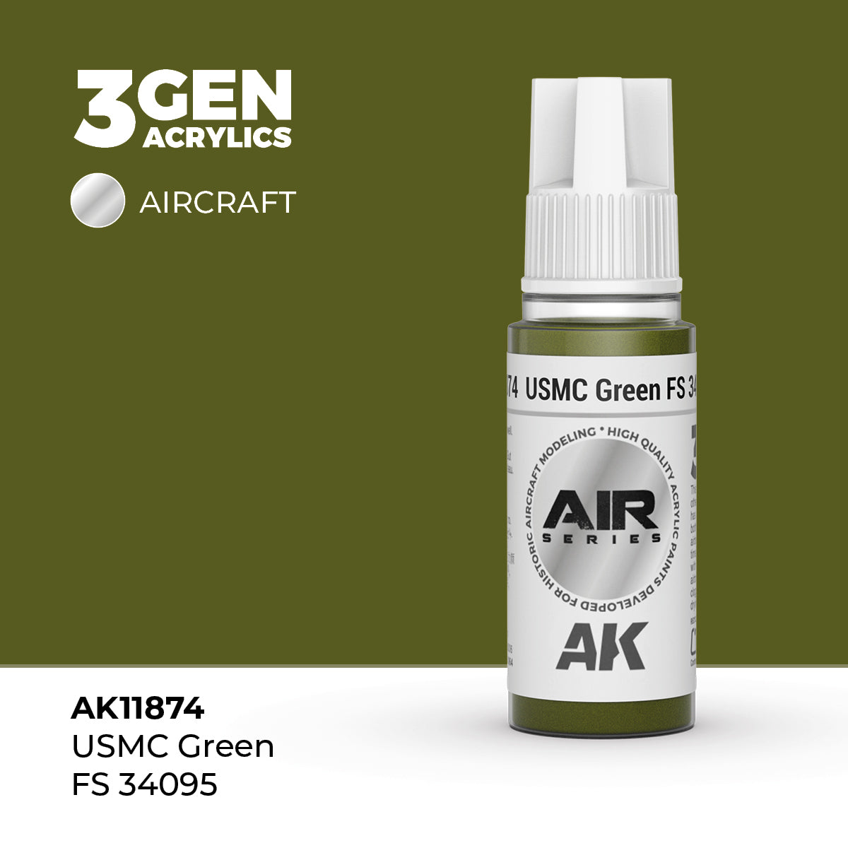 AK Interactive: 3G Air - USMC Green FS 34095