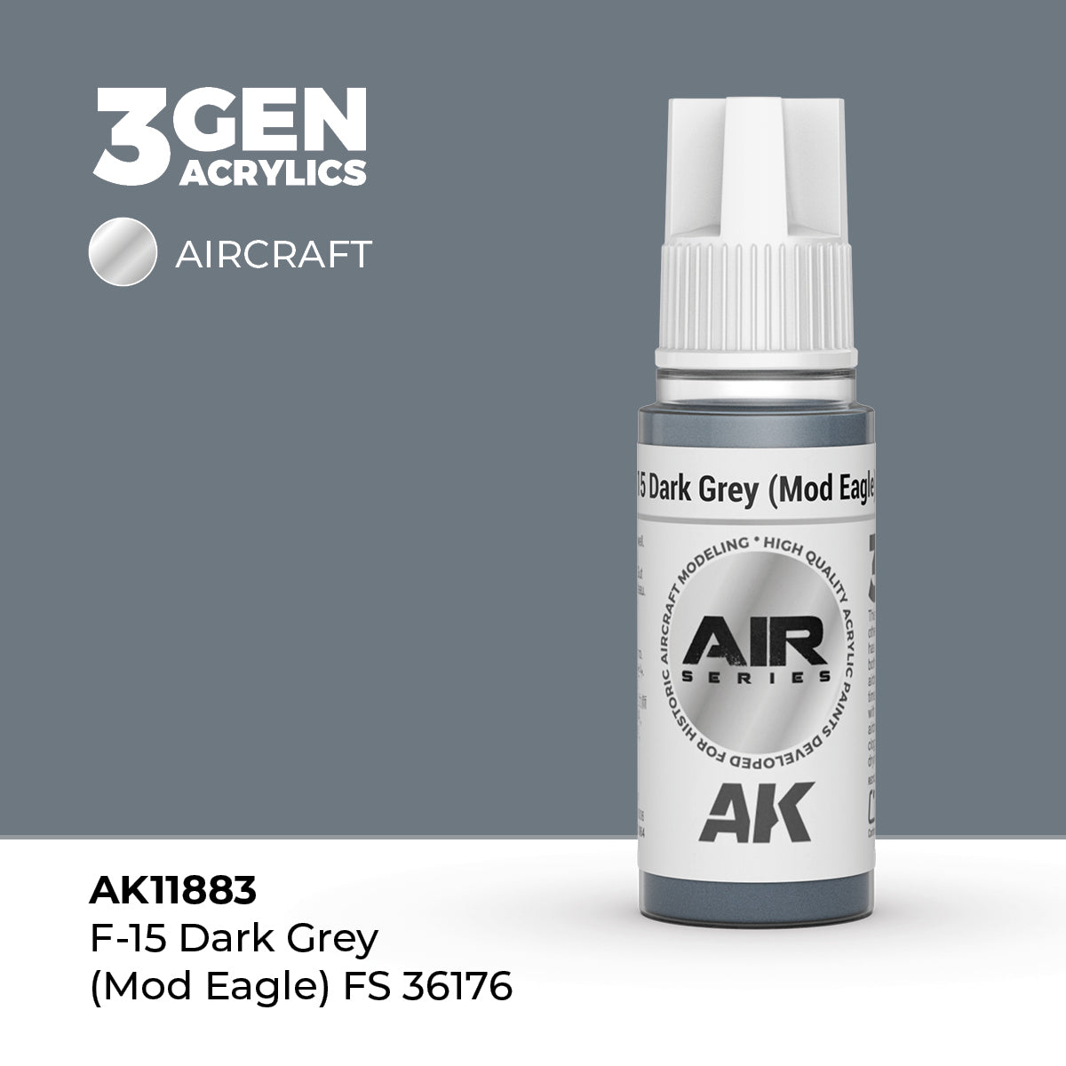 AK Interactive: 3G Air - F-15 Dark Grey (Mod Eagle) FS 36176