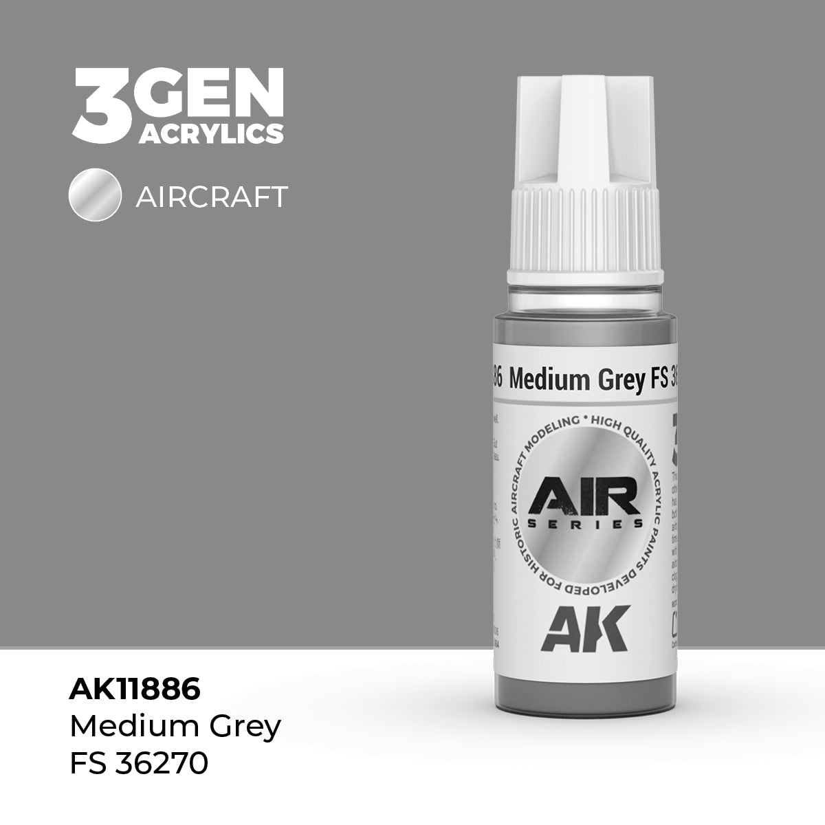 AK Interactive: 3G Air - Medium Grey FS 36270