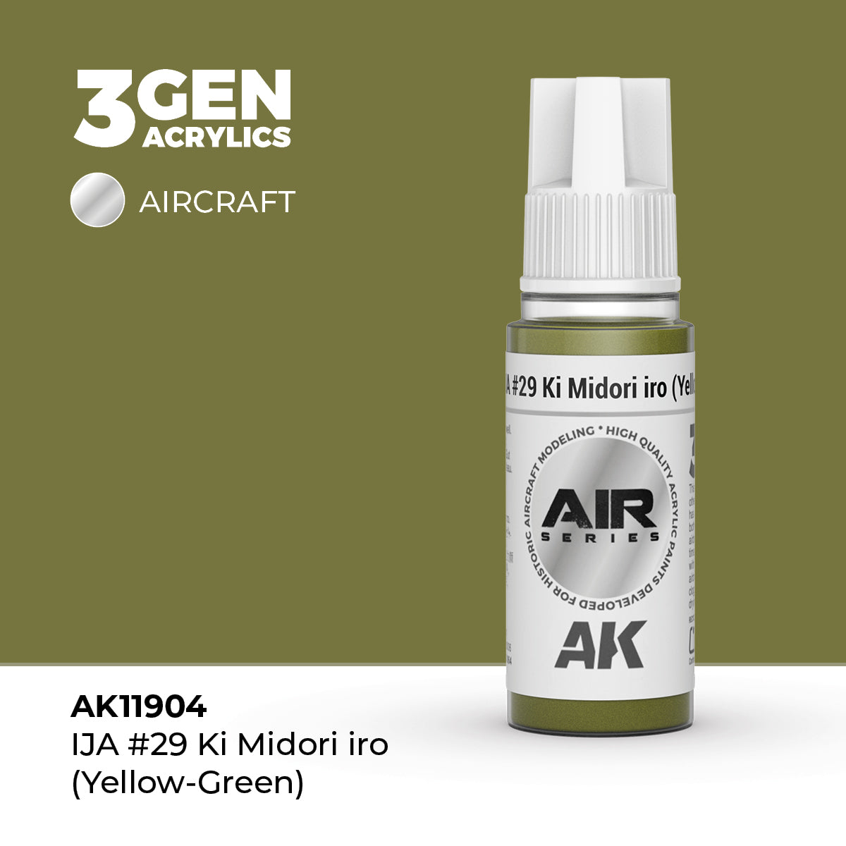 AK Interactive: 3G Air - IJA #29 Ki Midori Iro (Yellow-Green)