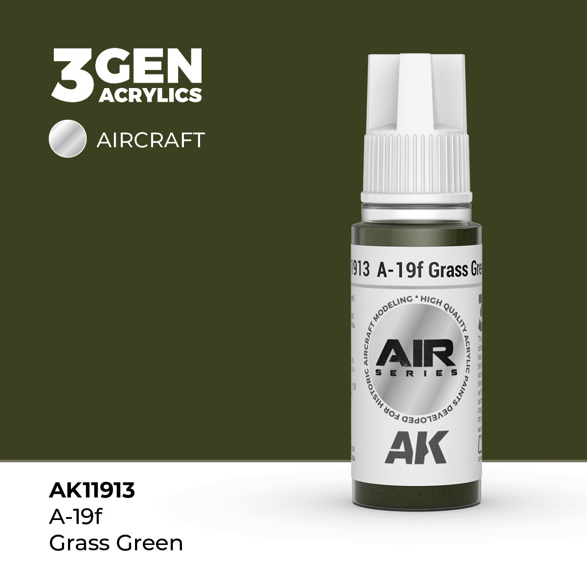 AK Interactive: 3G Air - A-19f Grass Green