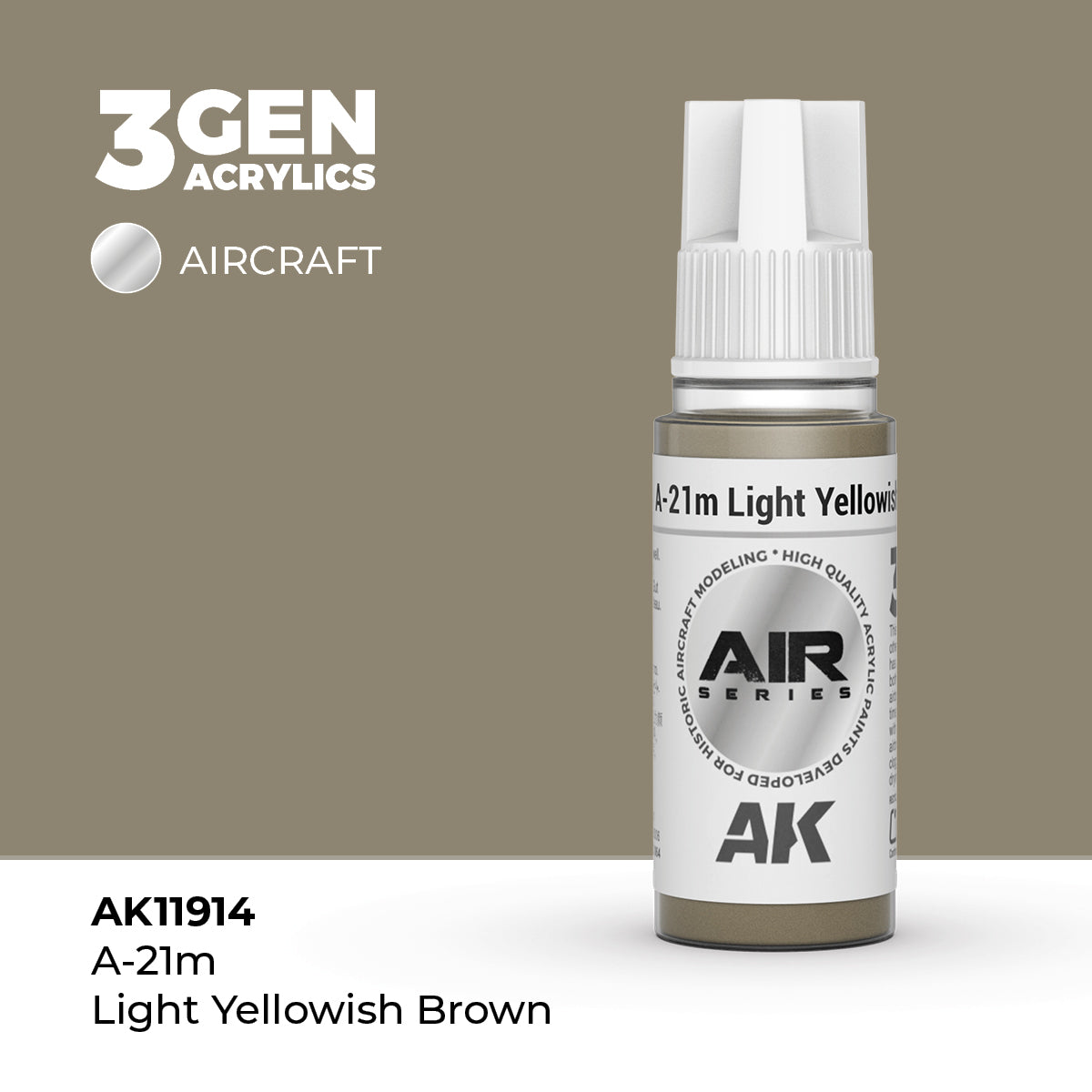 AK Interactive: 3G Air - A-21m Light Yellowish Brown