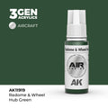 AK Interactive: 3G Air - Radome & Wheel Hub Green