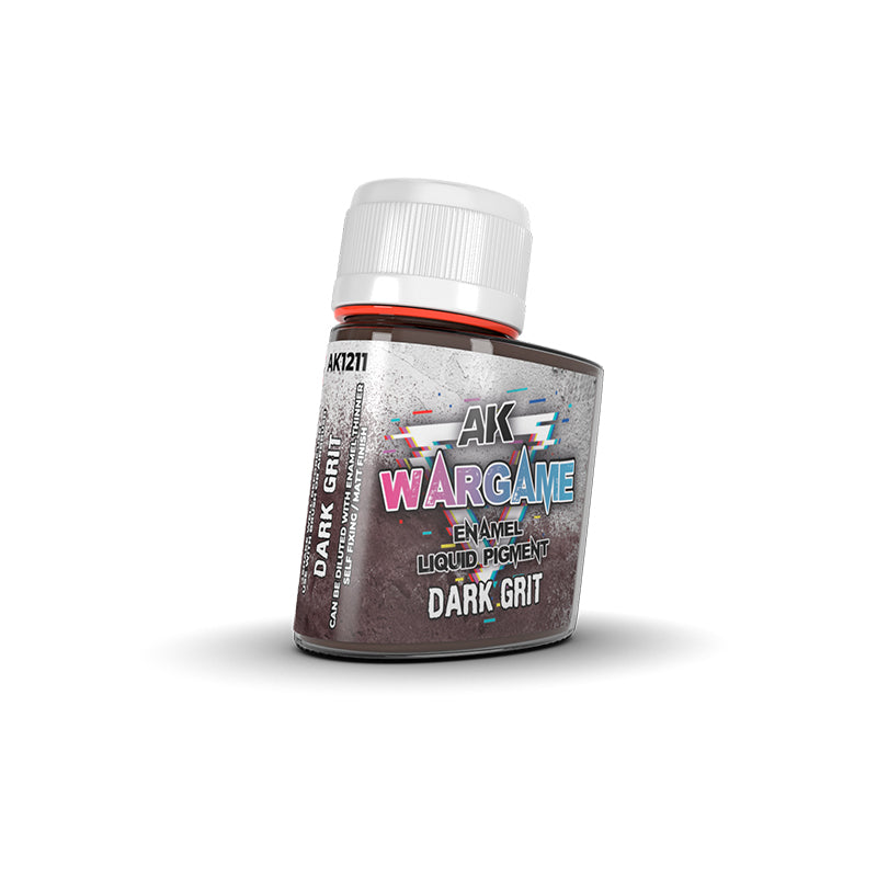 AK Interactive: Wargame Enamel Liquid Pigments Dark Grit (35ml)